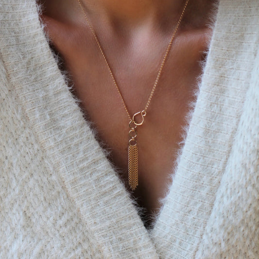 Flourish Lariat Gold