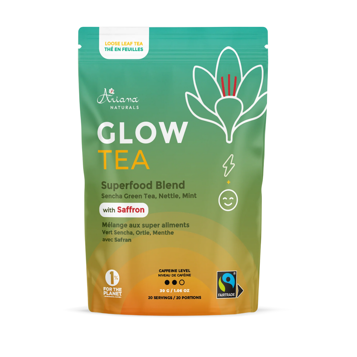 GLOW Tea Superfood Saffron Blend