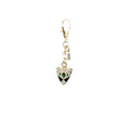 Gold Angel Shield Metal Pendant Bag Charm