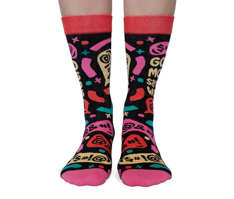 Good Moms; Bad Words Socks - For Her