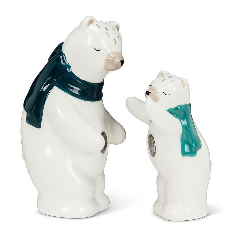 Hugging Polar Bear Salt & Pepper 4"H