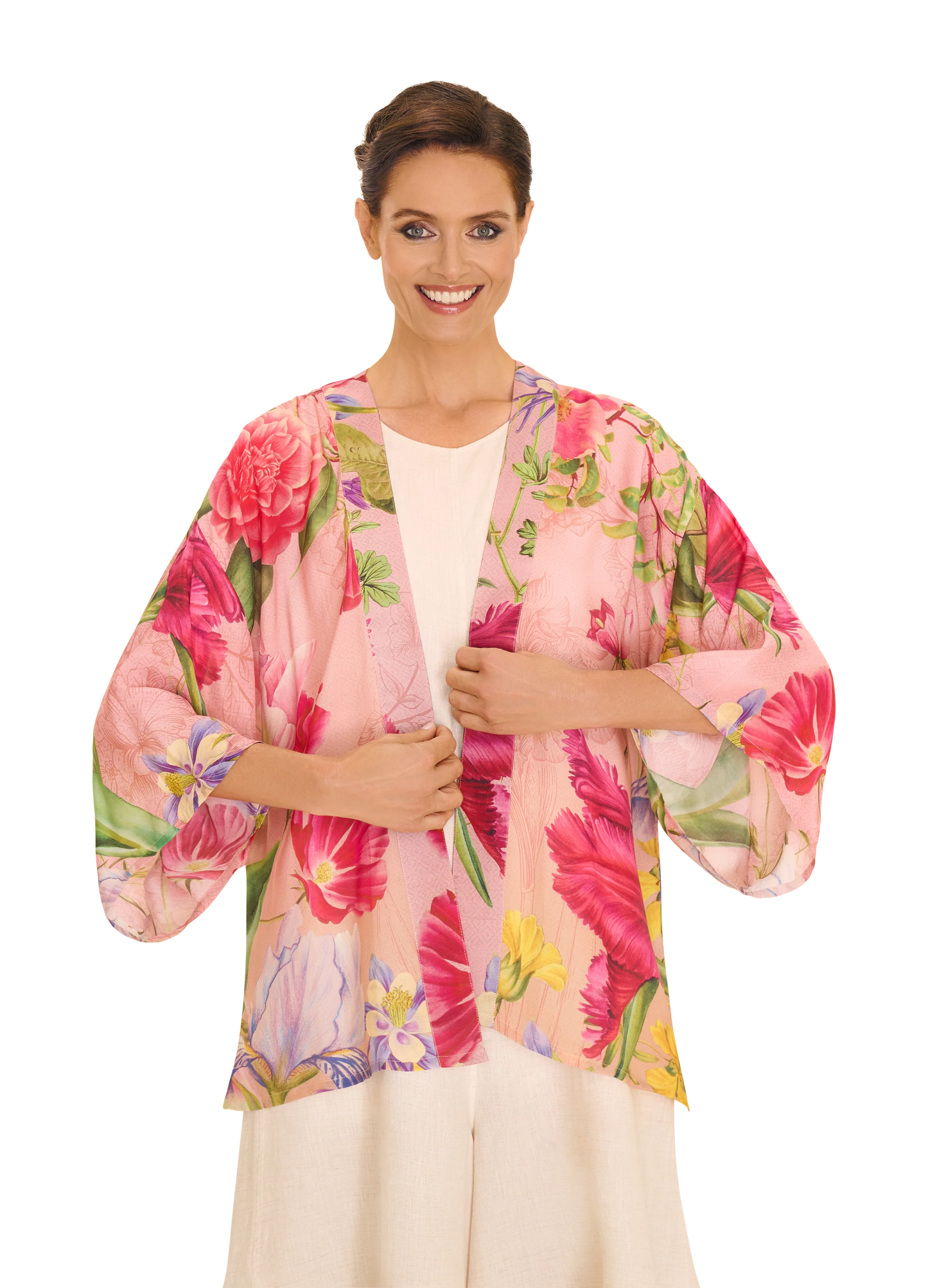Kimono Jacket Floral Study