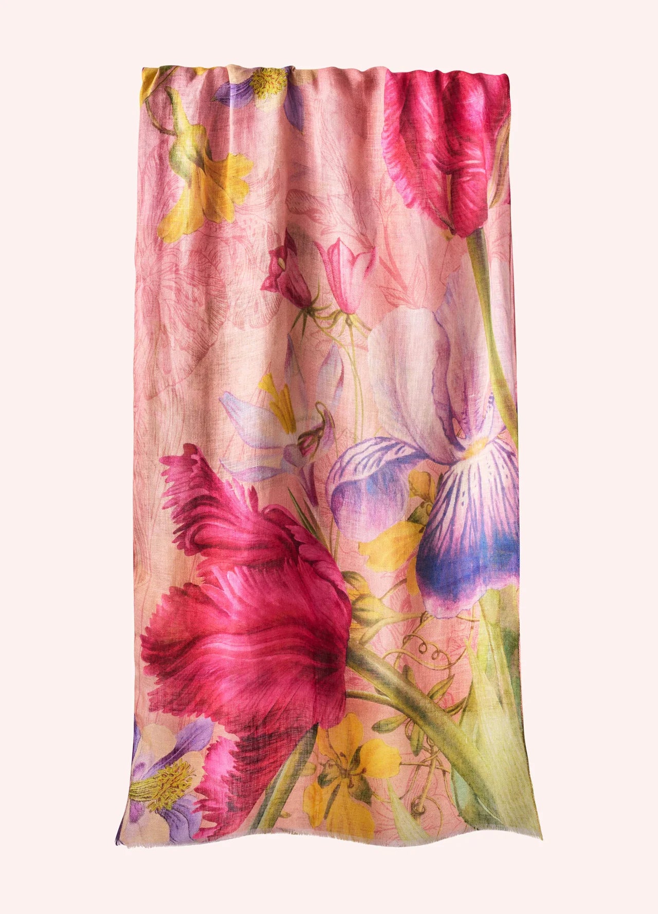 Floral Study Petal Linen & Cotton Scarf