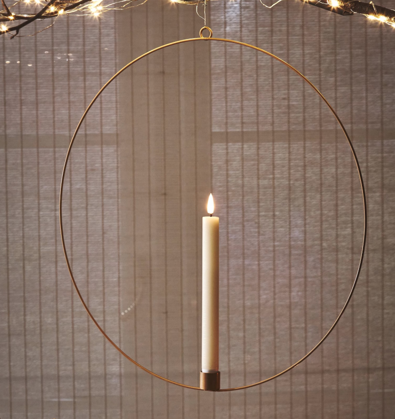 Large Gold Candle Ring