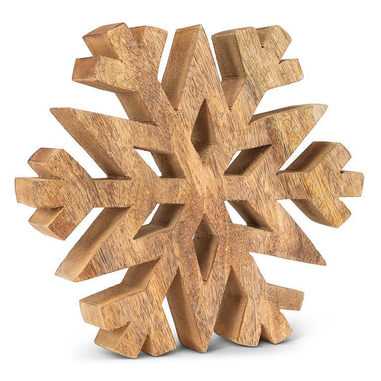 Thick Wood Cutout Snowflake