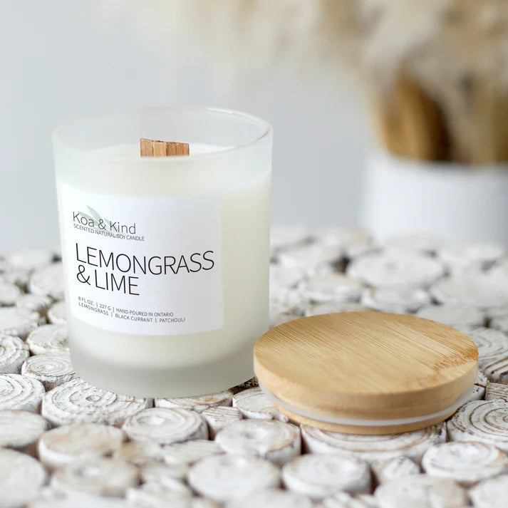 Lemongrass & Lime Scented Soy Candle