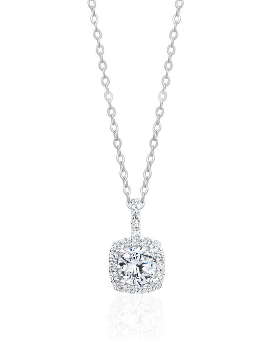 Moissanite Sterling Silver Necklace