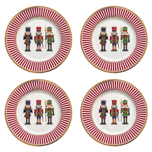 Nutcracker Set of 4 Dessert Plates