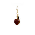 Heart Stone Bag Charm