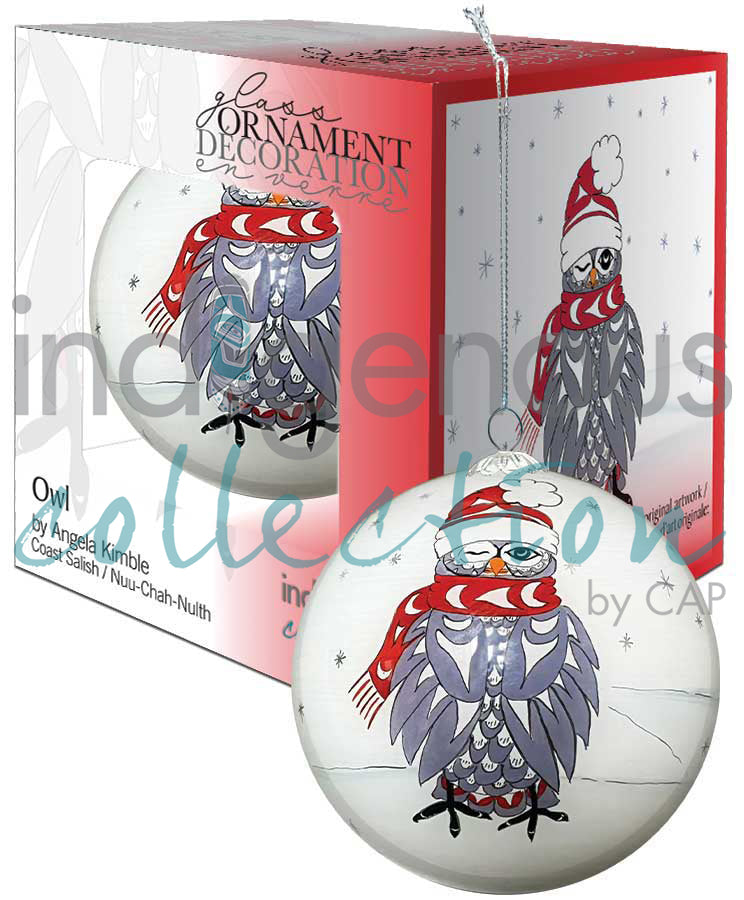 Owl Glass Ornament