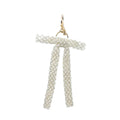 Pearl Beaded Bow Bag Charm