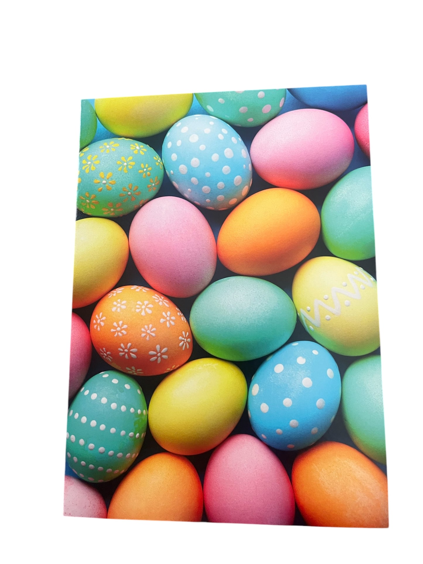 Pretty Painted Eggs Easter Card