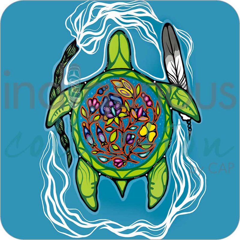 Prayers for Turtle Island Coaster set of 4