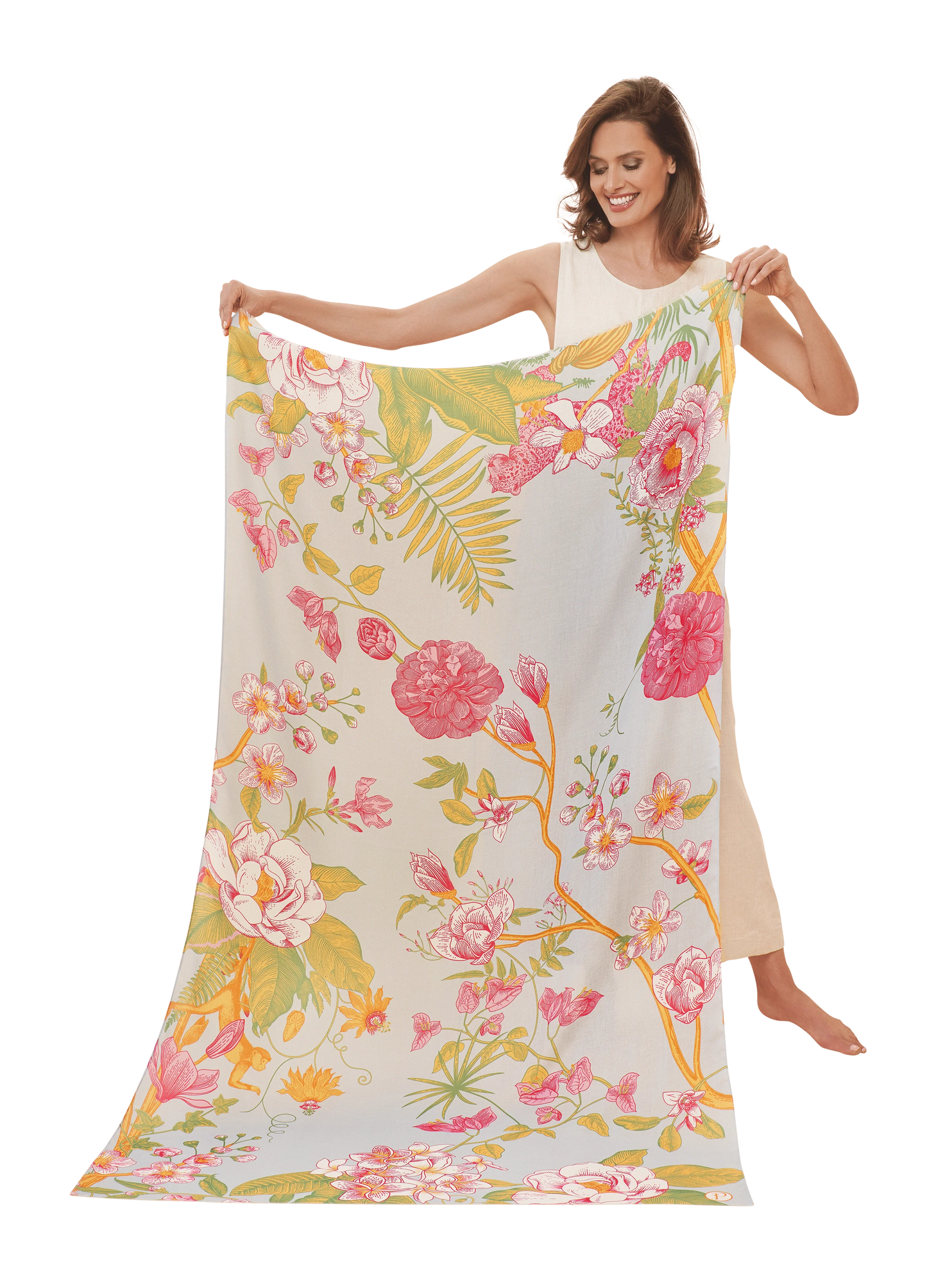 Printed Floral Jungle Scarf