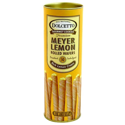 Meyer Lemon Rolled Wafers