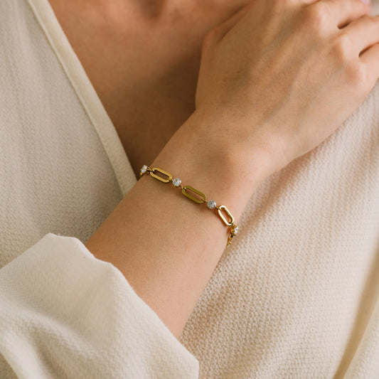 Riva CZ U-Link Bracelet