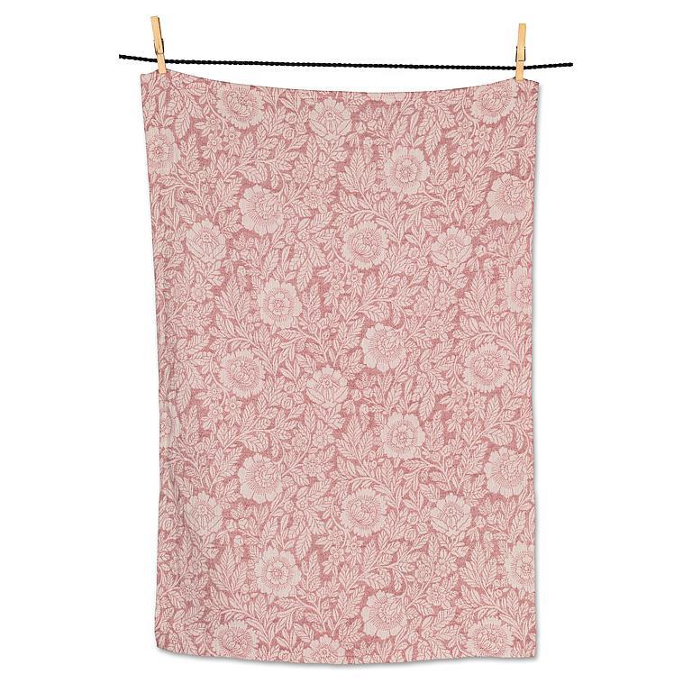 Pink Rose Jacquard Kitchen Towel
