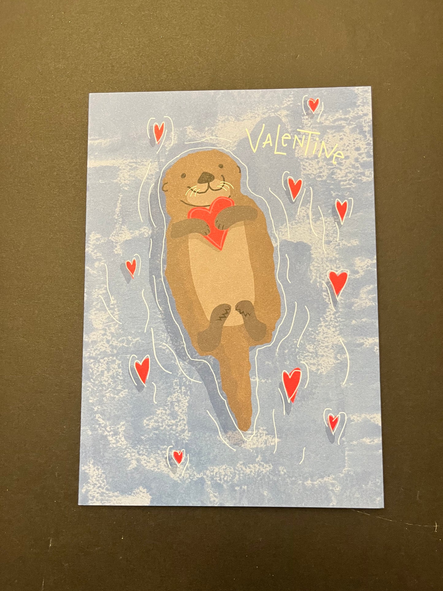 Otterly Crazy Valentine's Greeting Card