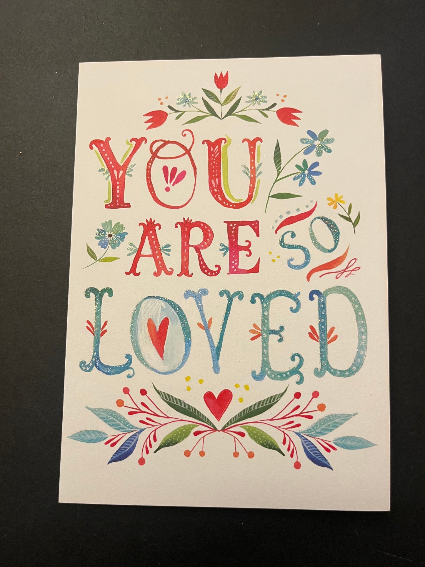 So Loved Valentine's Greeting Card