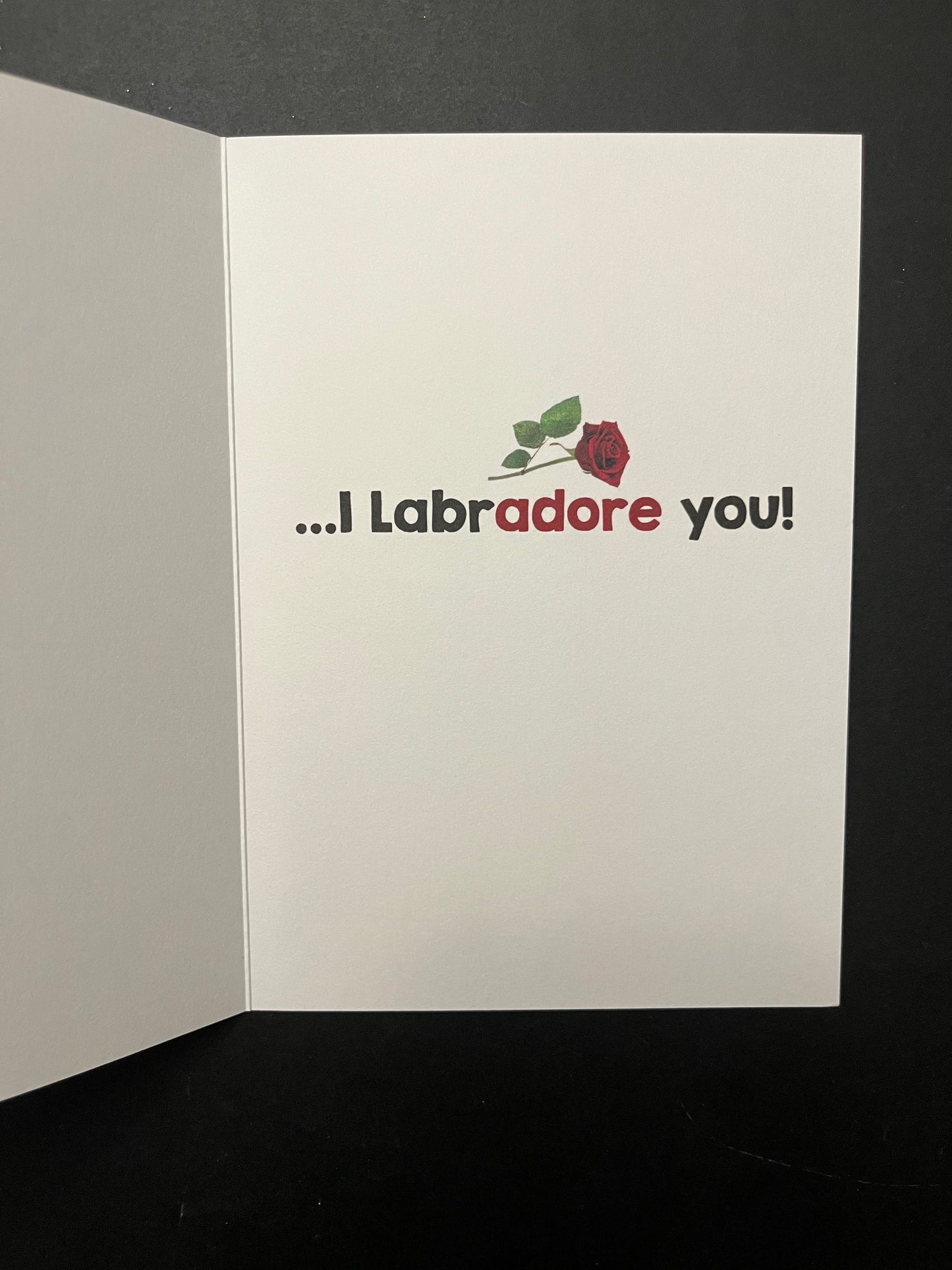 Carte de vœux de la Saint-Valentin labradorable