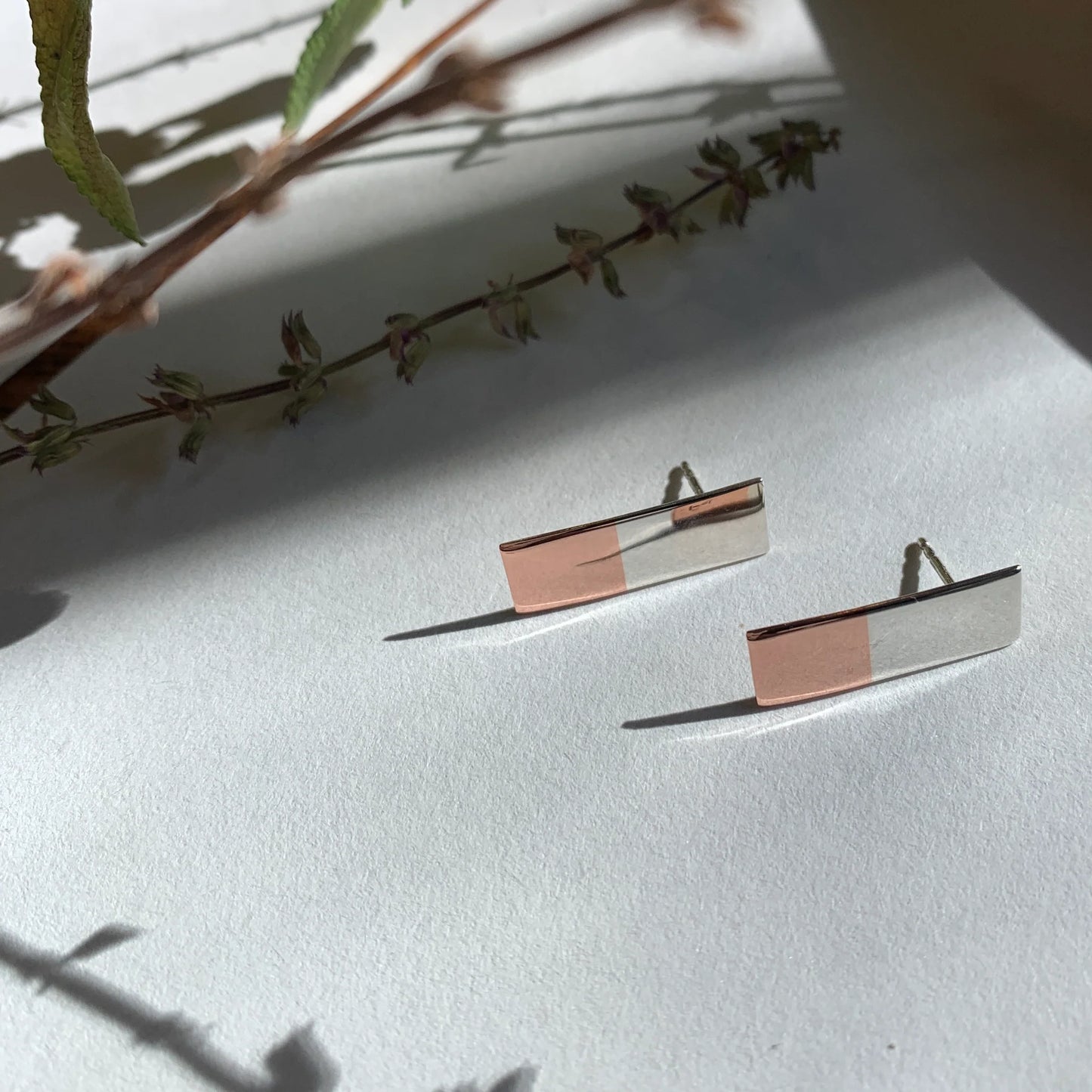 Rectangle Stud Earrings