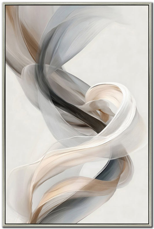 Silken Twist I Framed Artwork