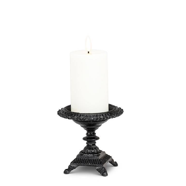 Cast Iron Pedestal Candle Holder