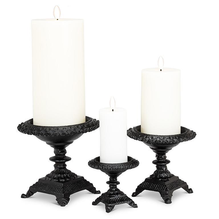 Cast Iron Pedestal Candle Holder