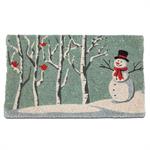 Snowman & Cardinals Doormat