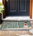 Snowman & Cardinals Doormat
