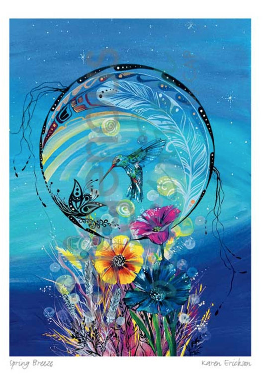 Spring Breeze - Matted and Framed