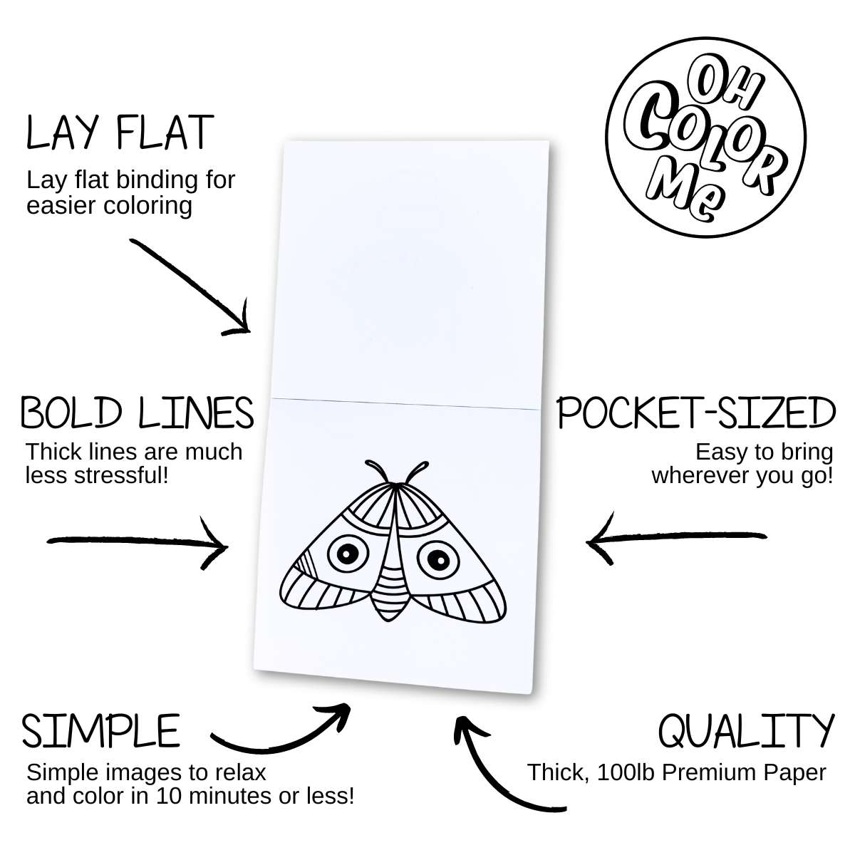 Calming Scenes Mini Coloring Book