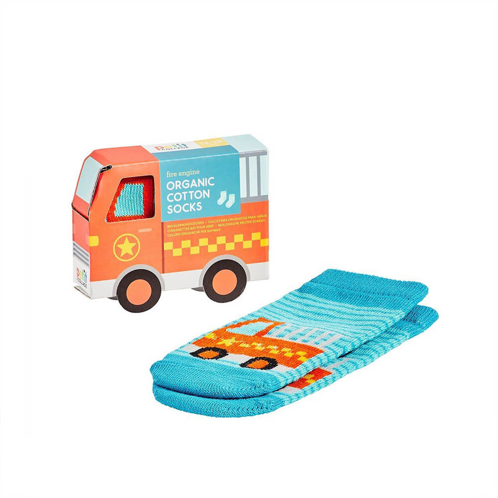 Organic Cotton Toddler Socks - Trucks