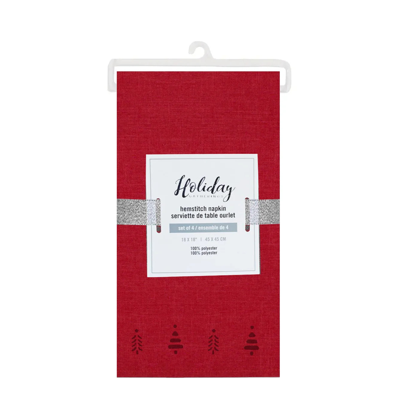 Tree Hemstitch Napkin Set of 4