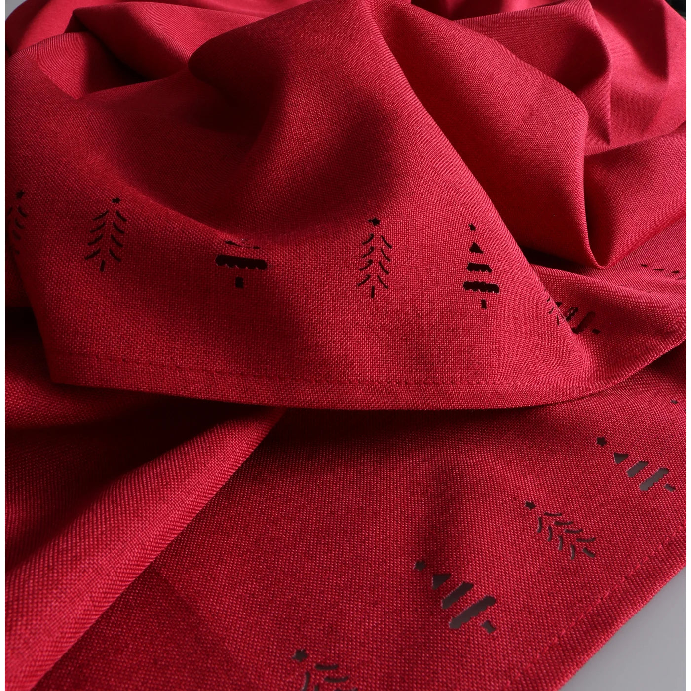 Tree Hemstitch Napkin Set of 4