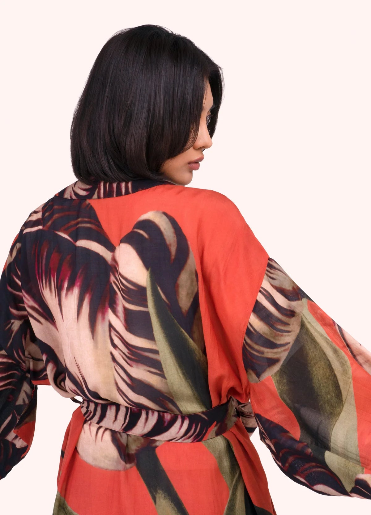 Tulip Long Kimono Gown