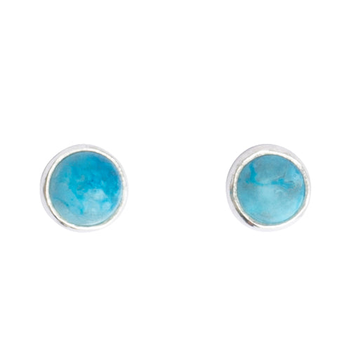 Turqouise Round Stud Earring