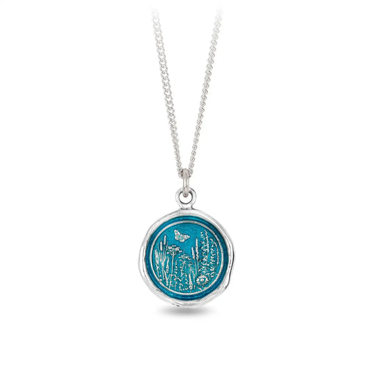 Wild at Heart Talisman Capri Blue Sterling Silver - Made in Canada