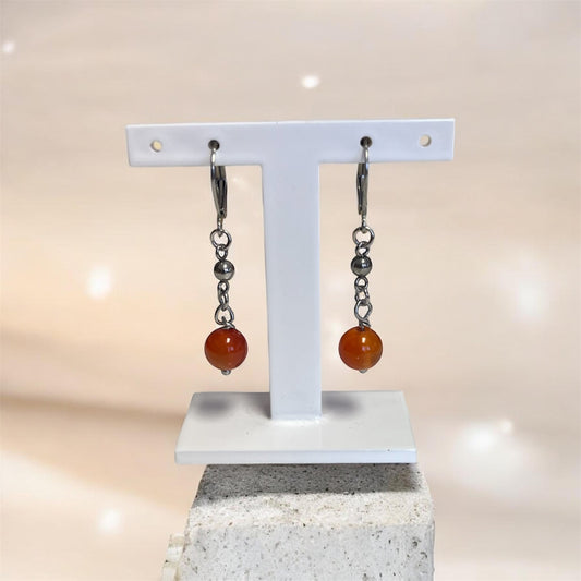 Carnelian Drop Earrings