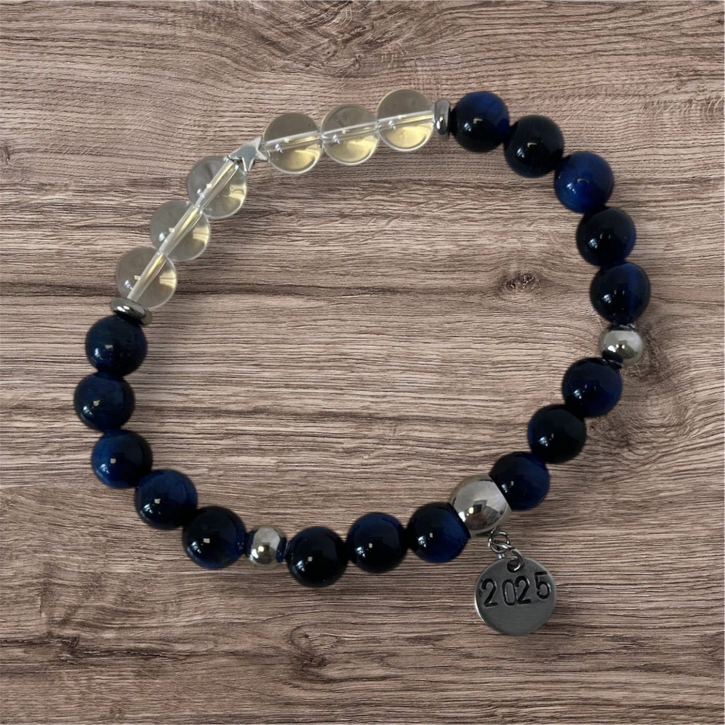 Bracelet Diplômé Oeil de Tigre Bleu