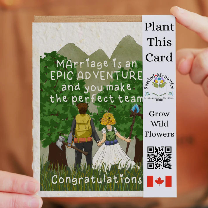Seeded Paper Love Card  - Epic Adventure