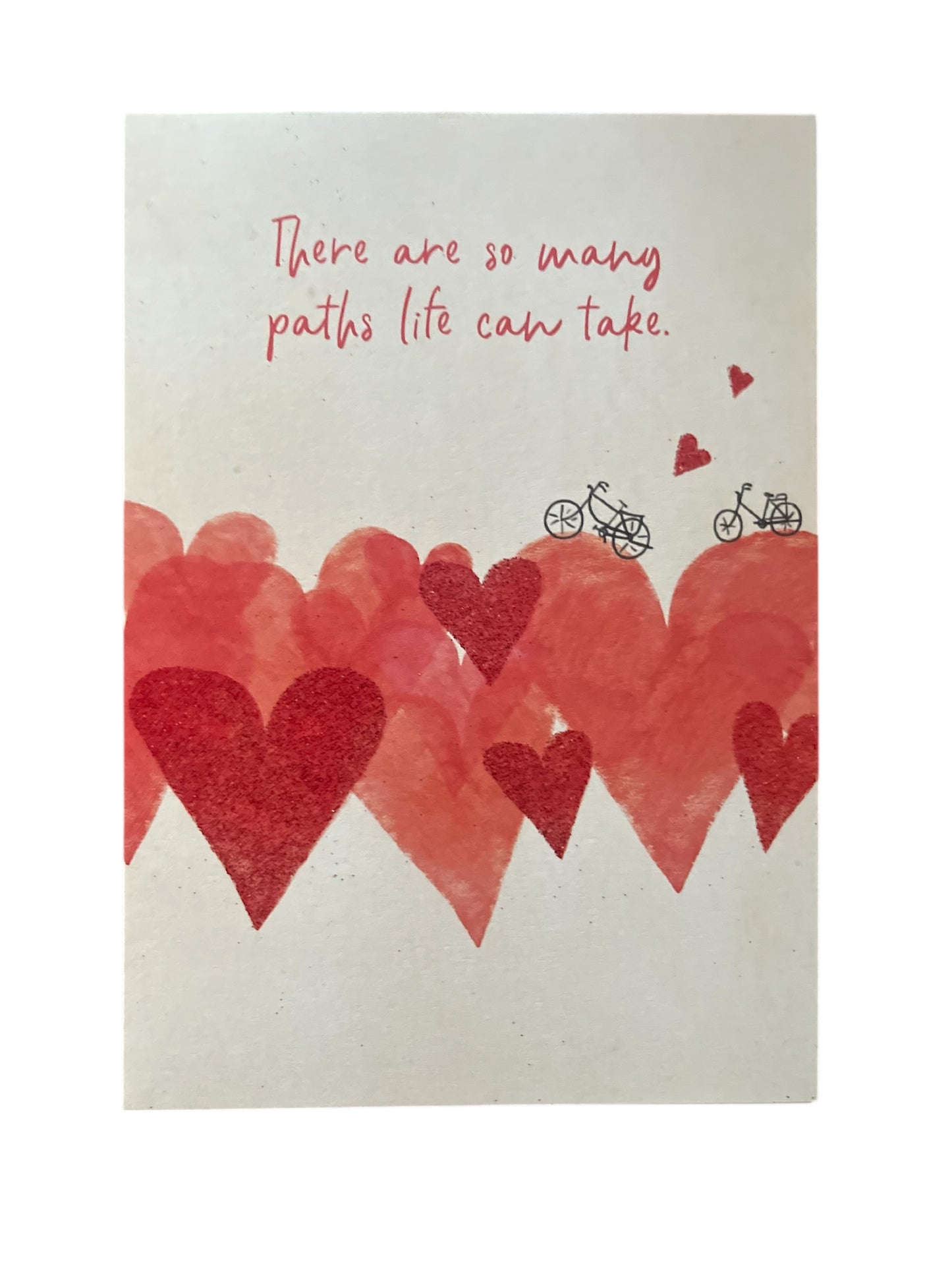 Vélos sur les coeurs Carte de vœux de la Saint-Valentin