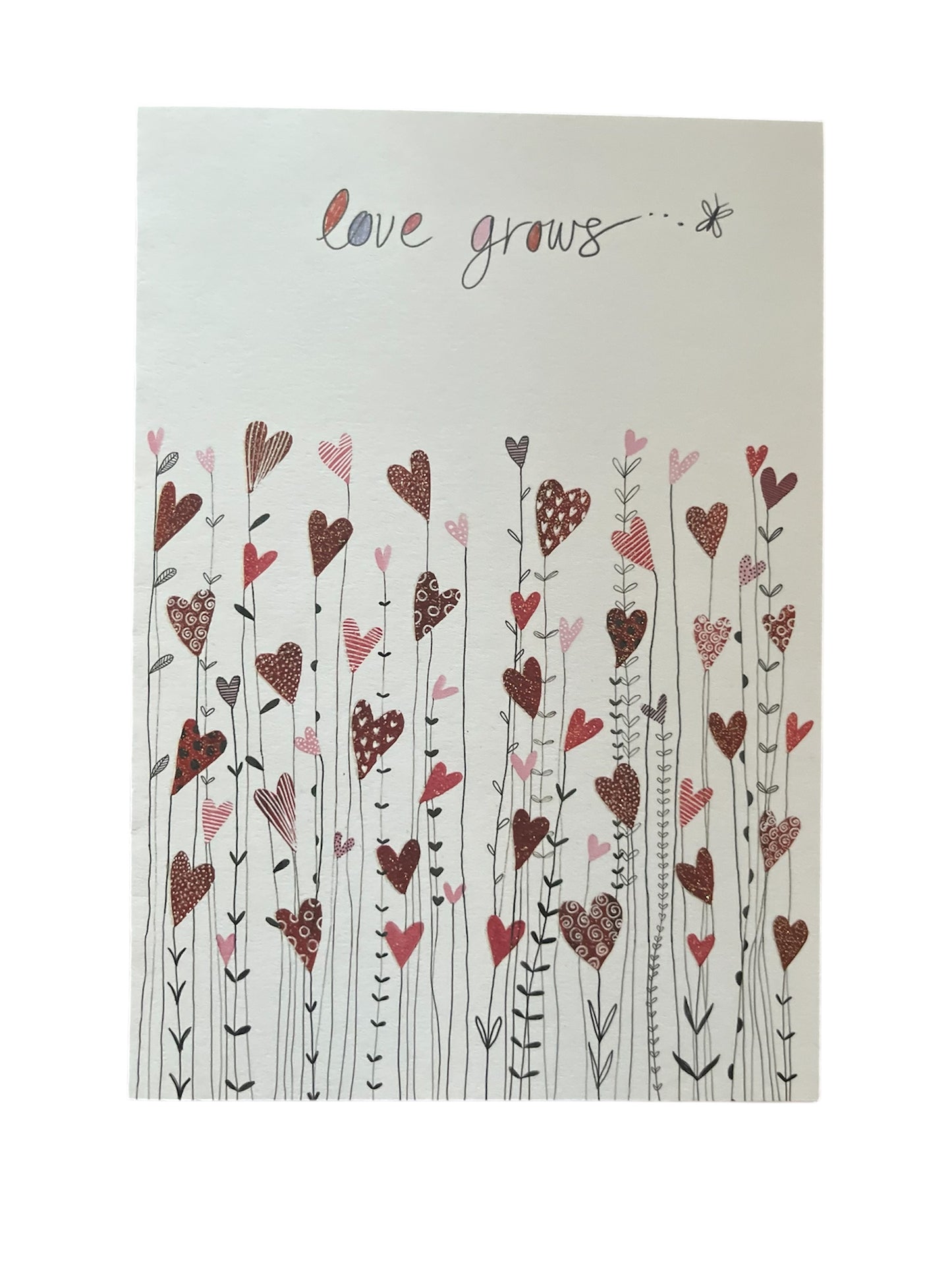 L'amour grandit la Saint-Valentin Carte de vœux