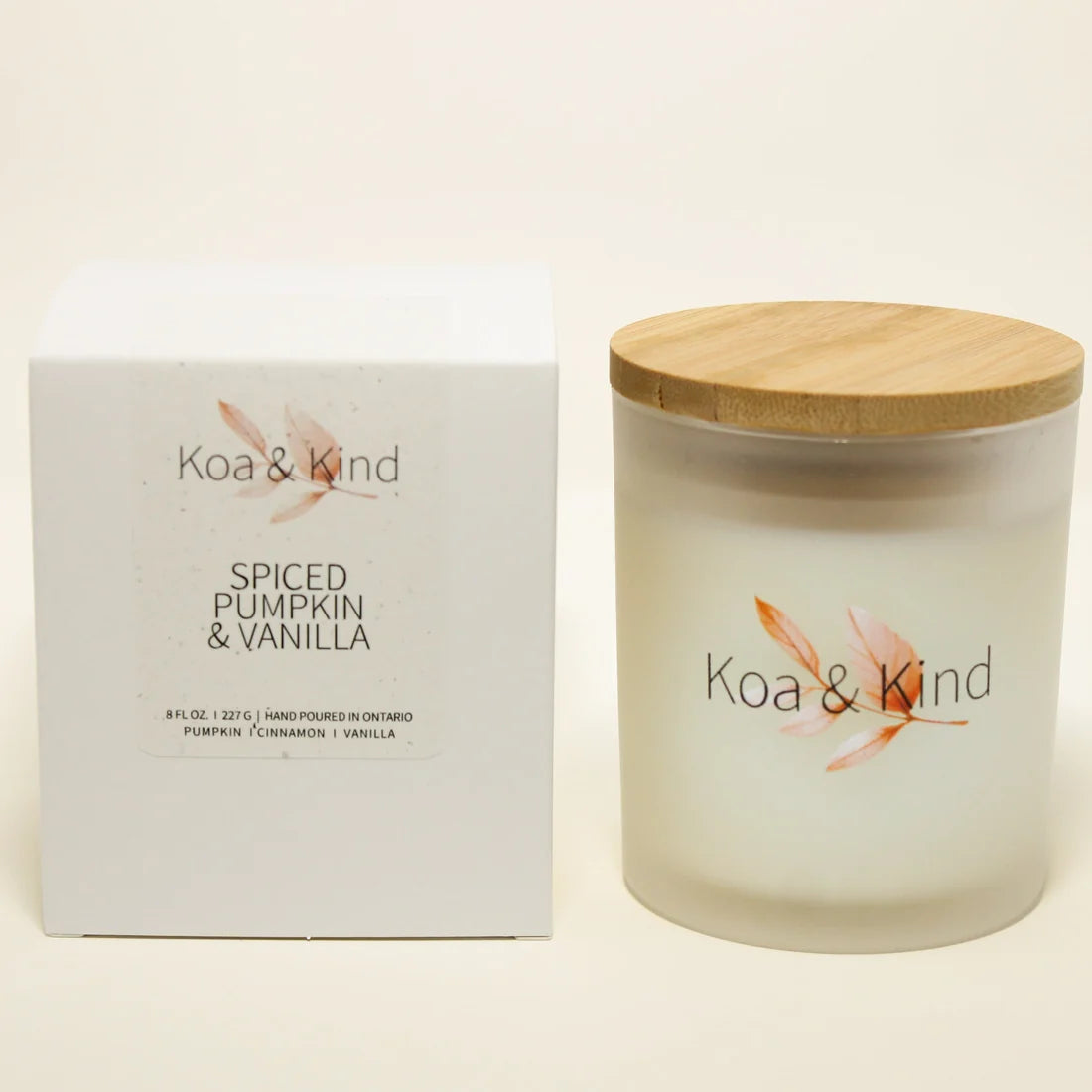 Spiced Pumpkin & Vanilla Soy Candle