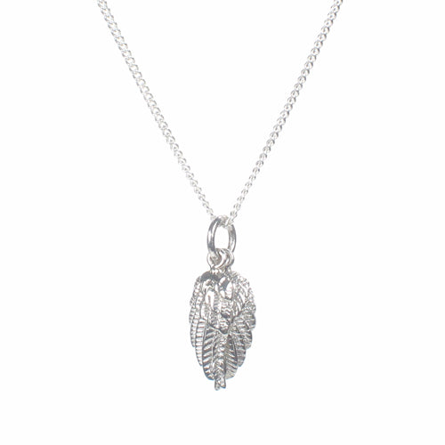 Double Wing Pendant Sterling Silver 18" - Handmade in Bali