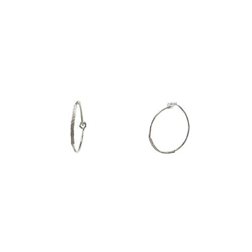 Hammered Wire hoop Earrings