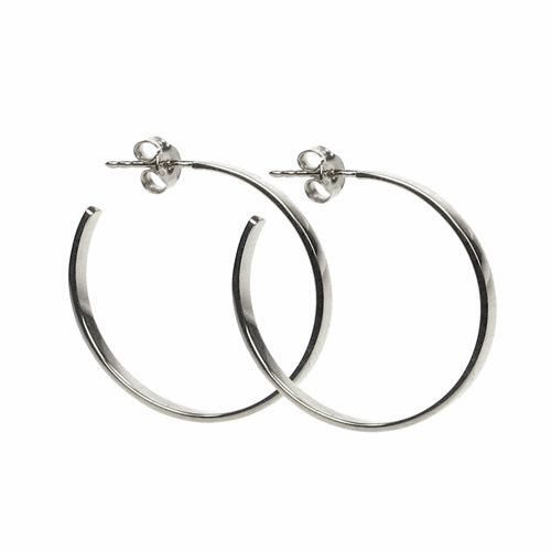 Small Thick Hoop Earrings