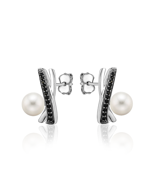 Boucles d'oreilles perles illusion