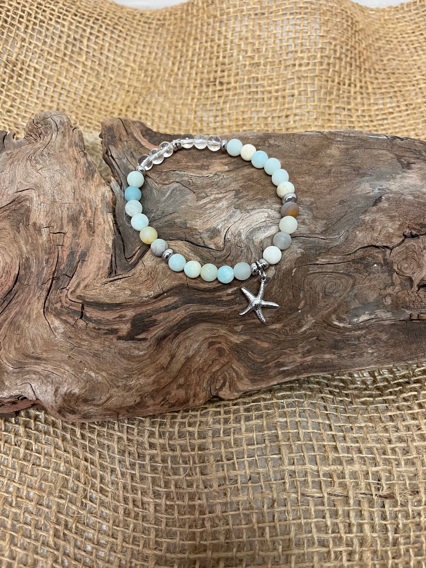 Small Beaded Bracelet with Charm