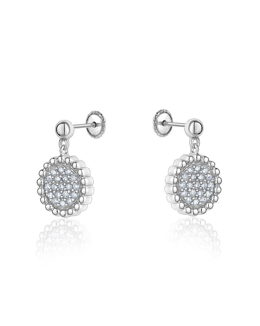 Petites Boucles d'Oreilles Pendantes avec Cubic Zirconia